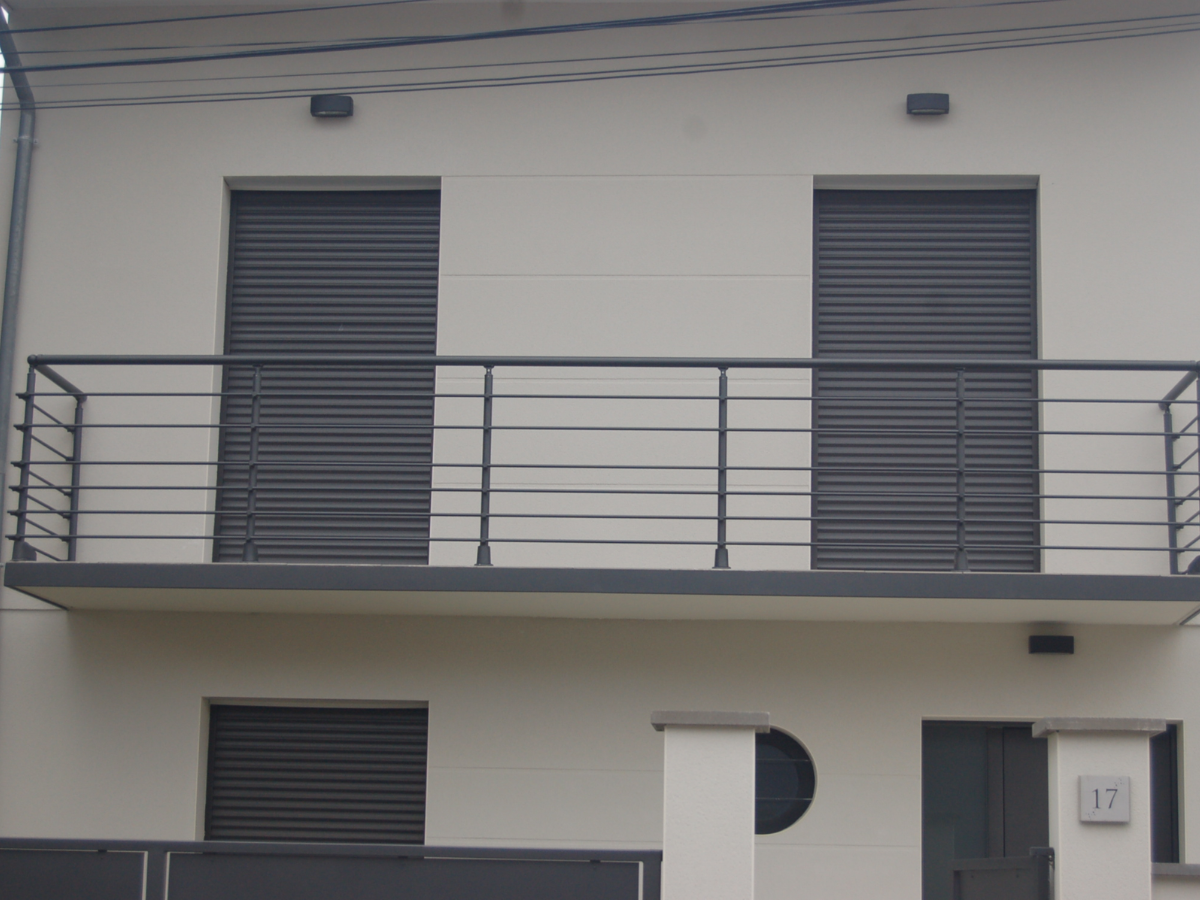 Garde corp en kit balcon en alu