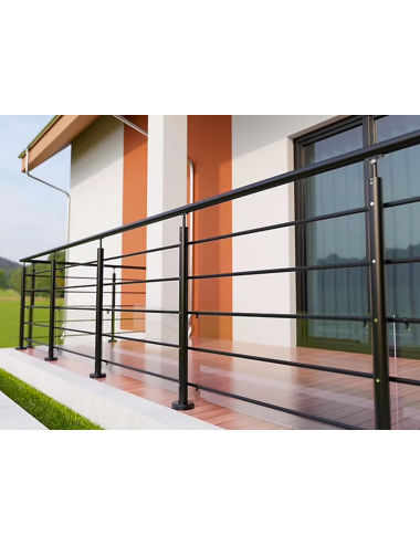 Garde corp en kit balcon en alu