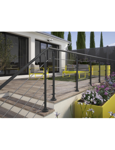 Garde corp en kit escalier