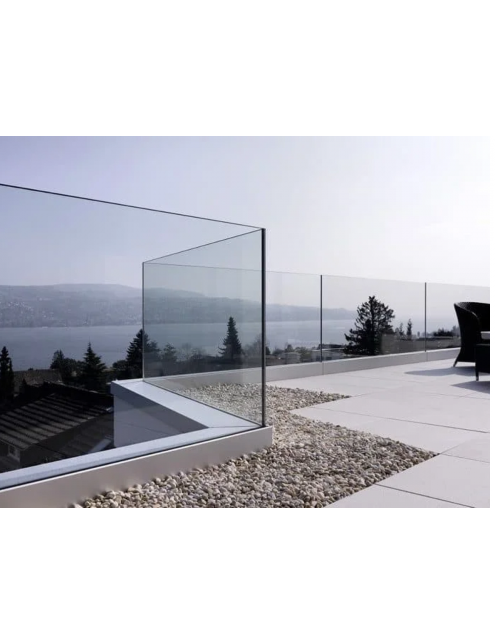 Garde corps vitrée en terrasse